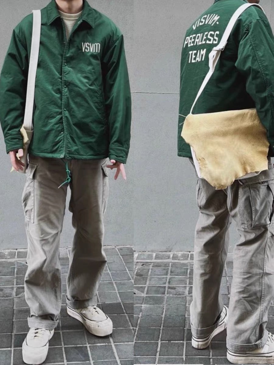 VISVIM FIL EIGER Military style washed multi-pocket overalls