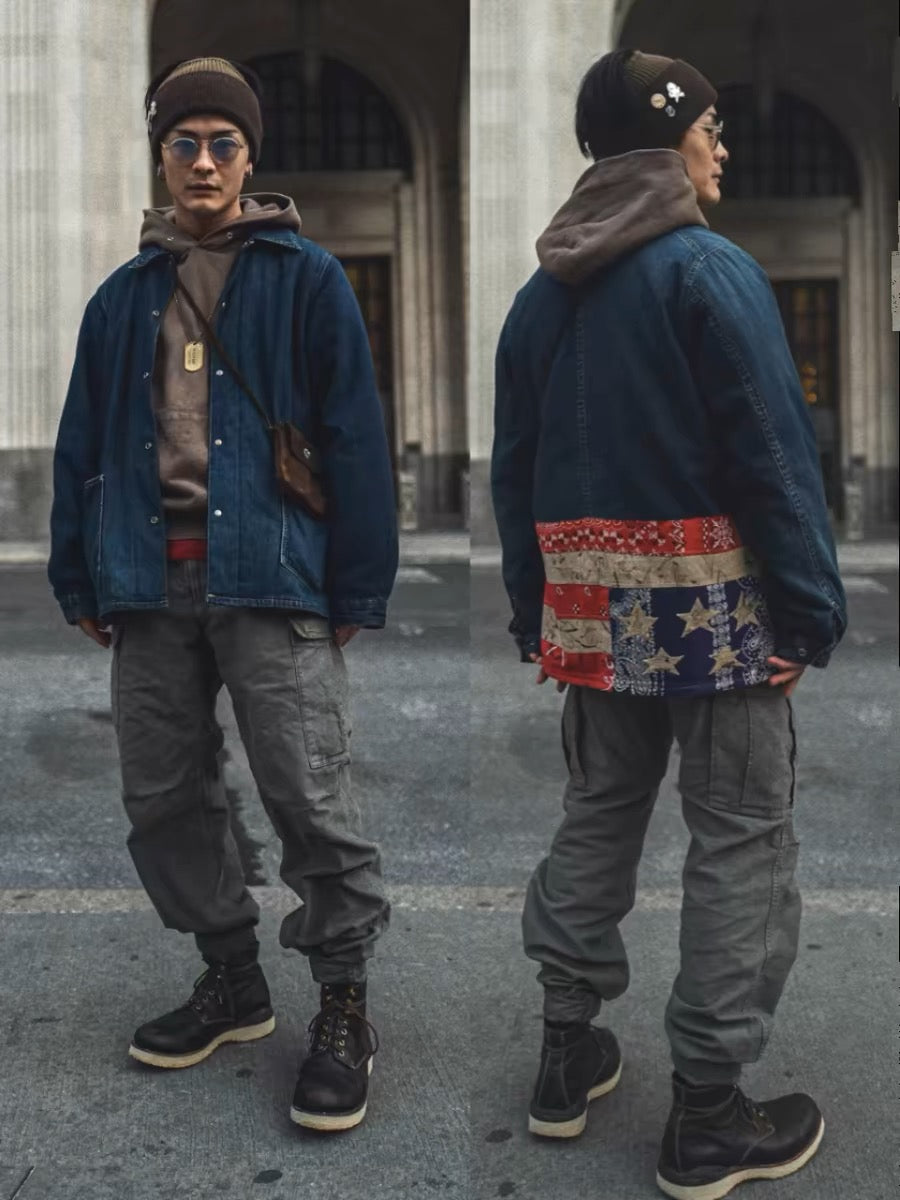 VISVIM FIL EIGER Military style washed multi-pocket overalls