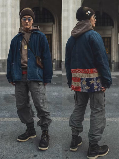 VISVIM FIL EIGER Military style washed multi-pocket overalls