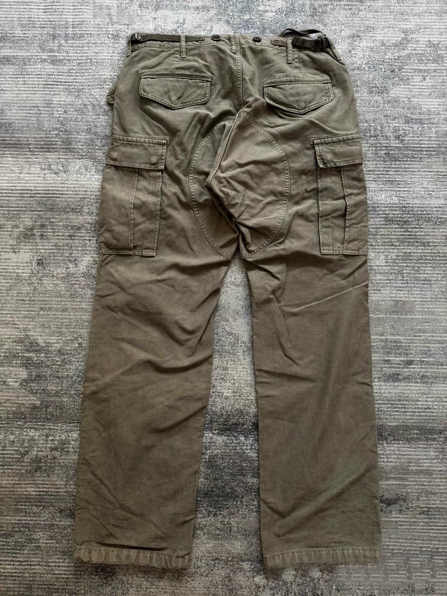 VISVIM FIL EIGER Military style washed multi-pocket overalls