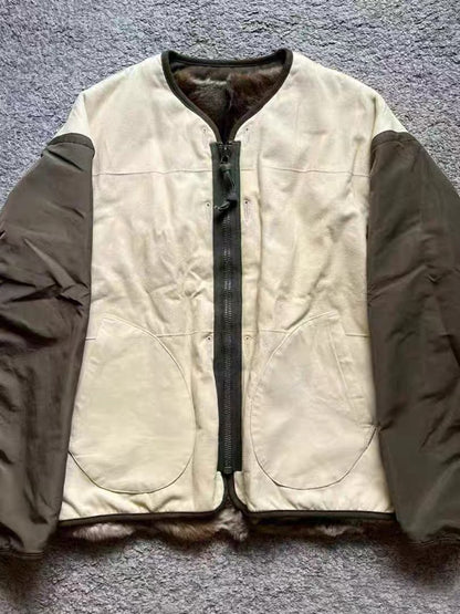 VISVIM FIL 24SS IRIS JKT (RBT) Nakamura double-sided rabbit fur iris sheepskin jacket