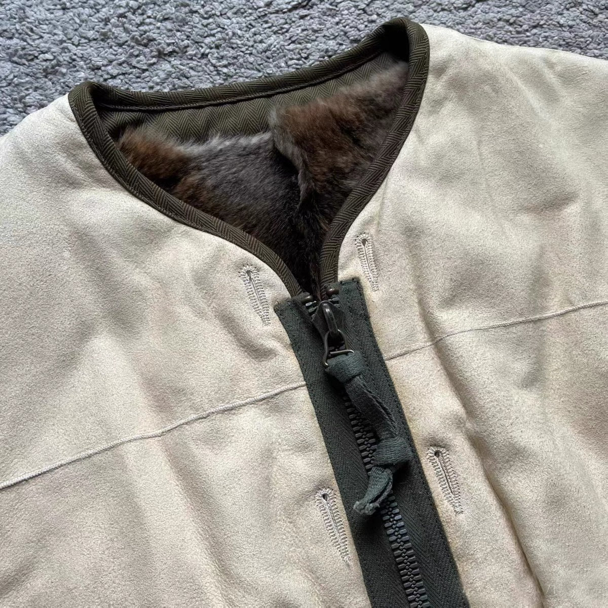 VISVIM FIL 24SS IRIS JKT (RBT) Nakamura double-sided rabbit fur iris sheepskin jacket