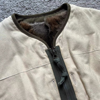 VISVIM FIL 24SS IRIS JKT (RBT) Nakamura double-sided rabbit fur iris sheepskin jacket