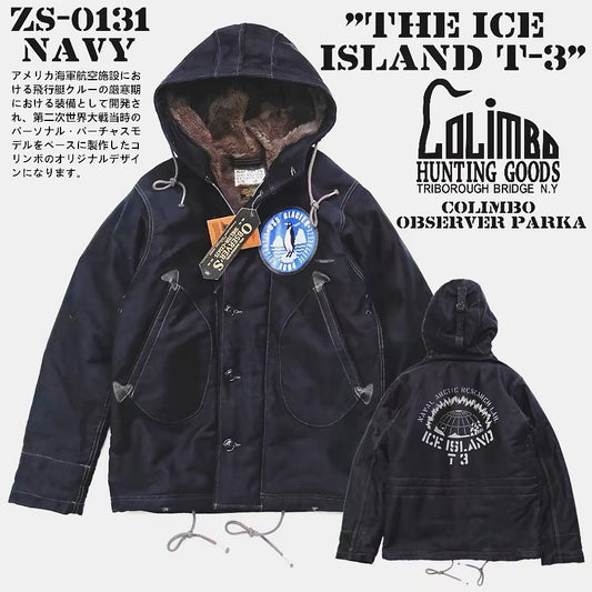COLIMBO US Polar * Iceland T-3 * Navy Observer Deck Fleece Jacket