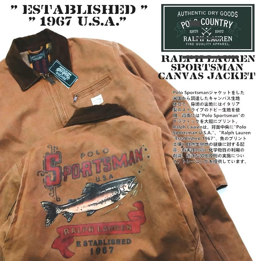 RL Established Pennycam 1967 Vintage American Sail Sportsman Fishing Jacket