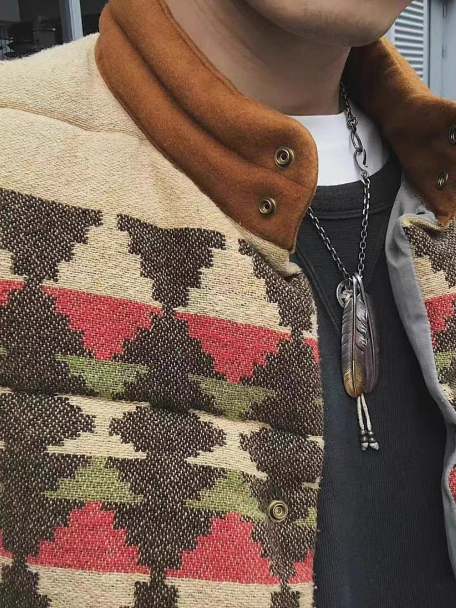 VISVIM FIL INSULATOR DOWN VEST mud-dyed washed carpet down vest