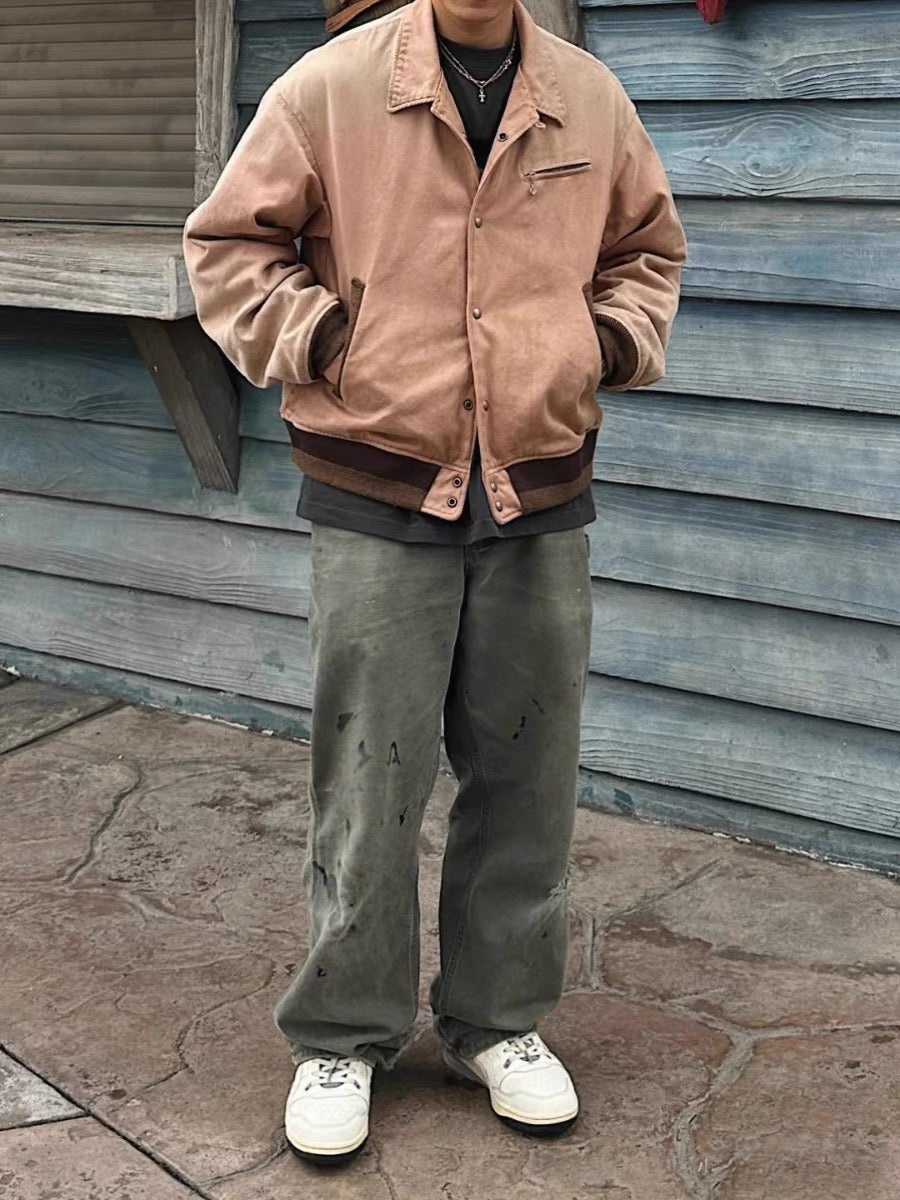 VISVIM FIL Byron Drivers JKT Japanese washed distressed cotton jacket