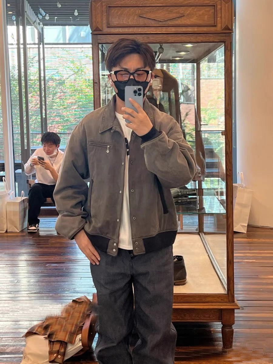 VISVIM FIL Byron Drivers JKT Japanese washed distressed cotton jacket