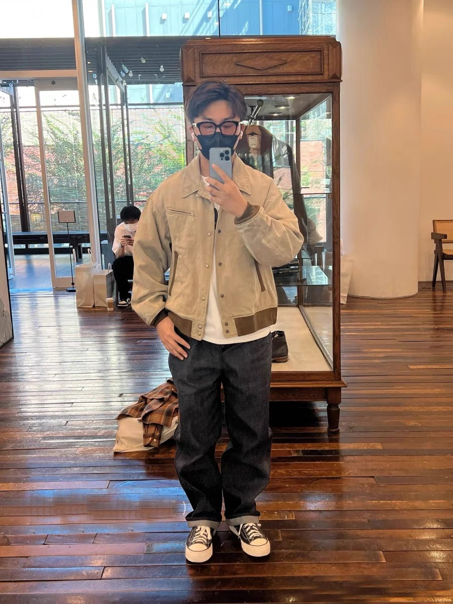 VISVIM FIL Byron Drivers JKT Japanese washed distressed cotton jacket