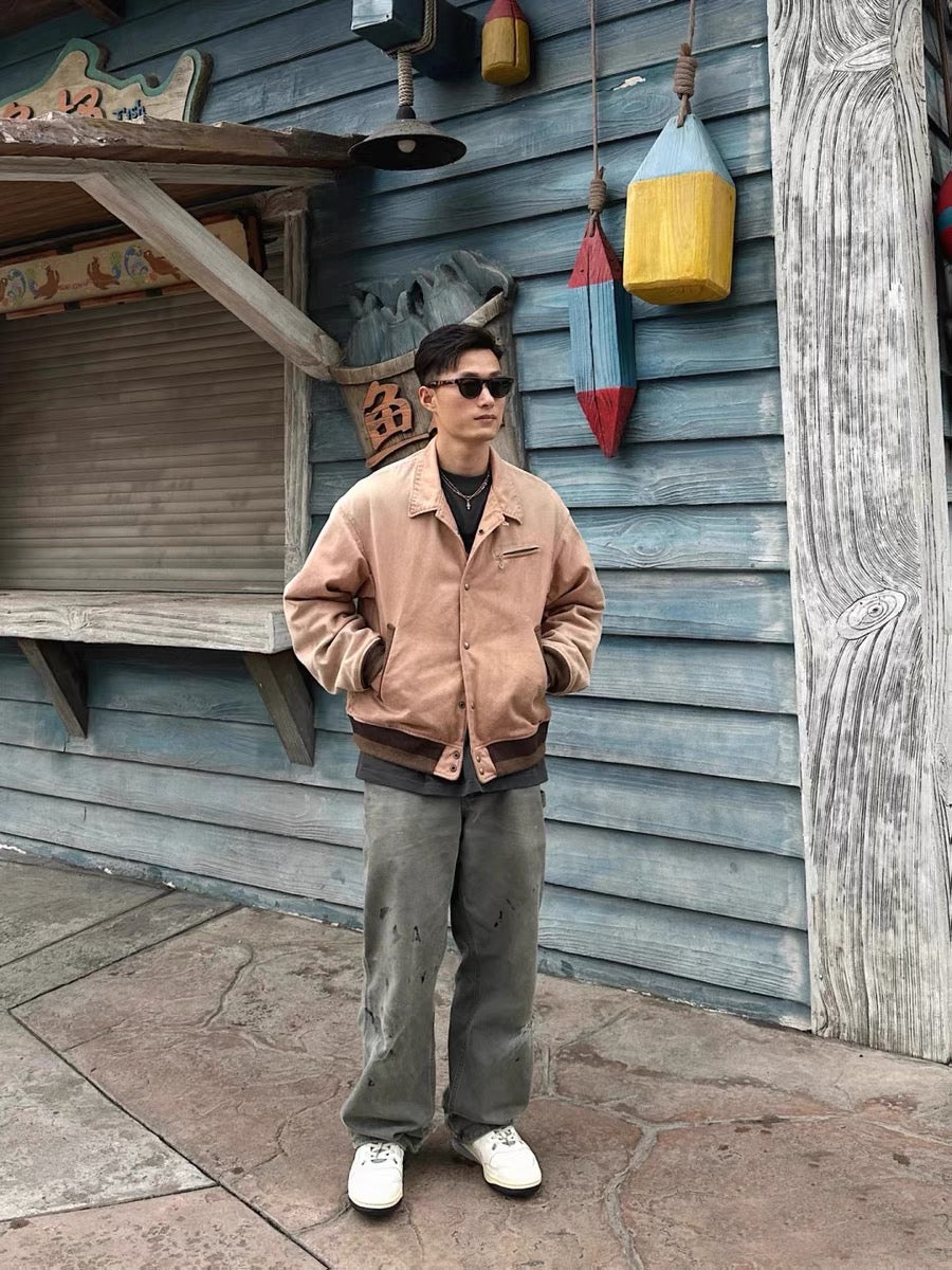 VISVIM FIL Byron Drivers JKT Japanese washed distressed cotton jacket