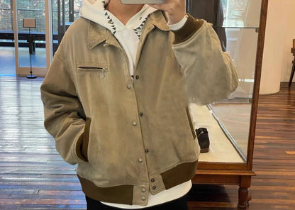 VISVIM FIL Byron Drivers JKT Japanese washed distressed cotton jacket