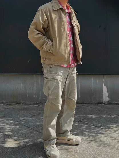 VISVIM FIL 24SS RODNEY washed distressed work jacket cotton coat