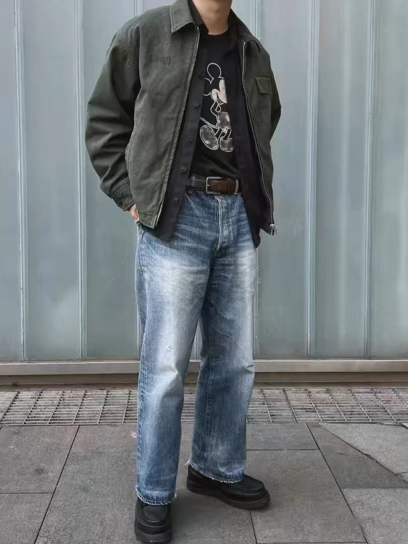VISVIM FIL 24SS RODNEY washed distressed work jacket cotton coat