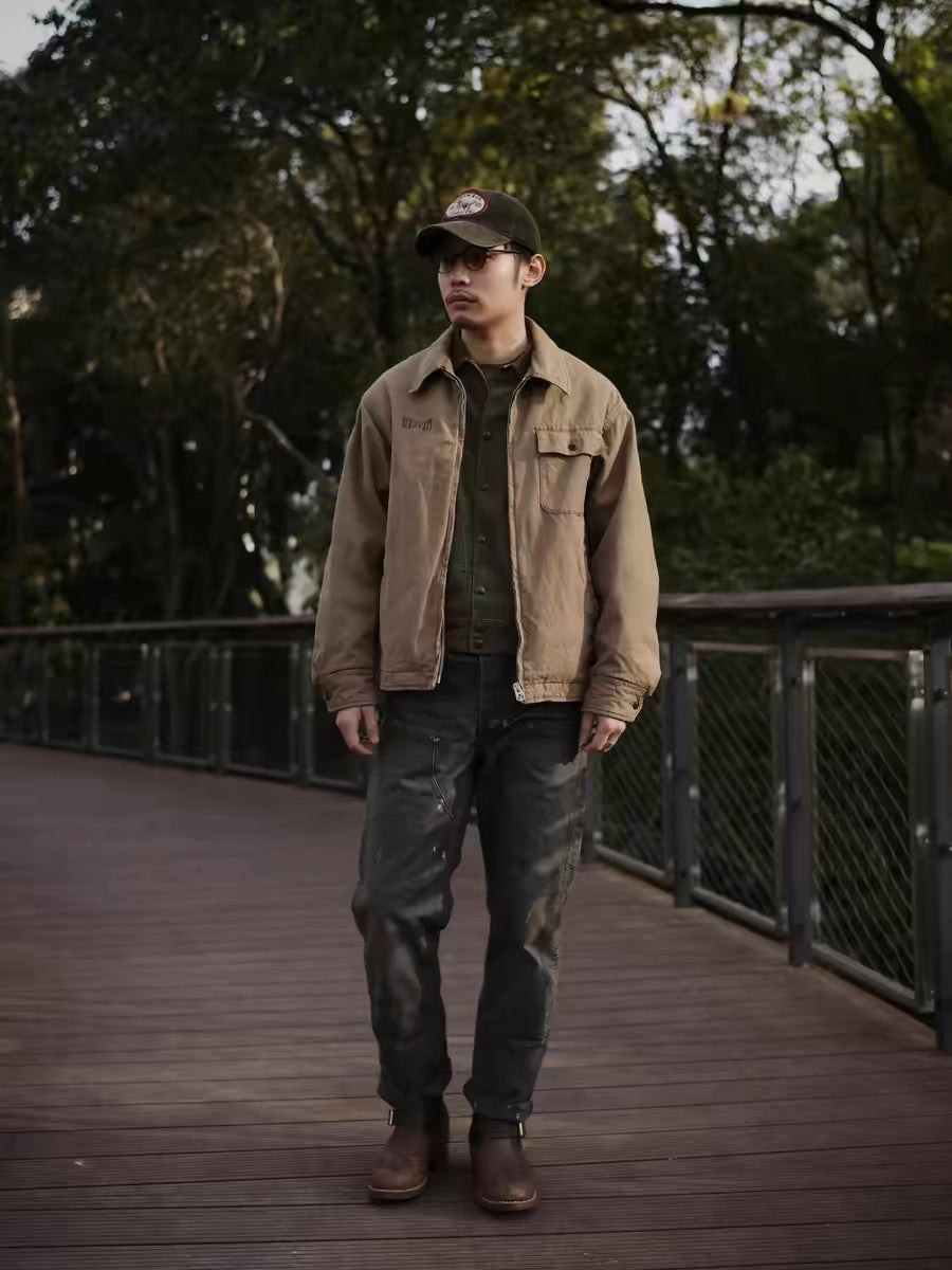 VISVIM FIL 24SS RODNEY washed distressed work jacket cotton coat