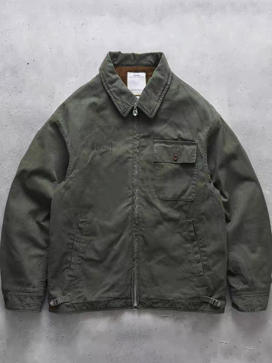 VISVIM FIL 24SS RODNEY washed distressed work jacket cotton coat