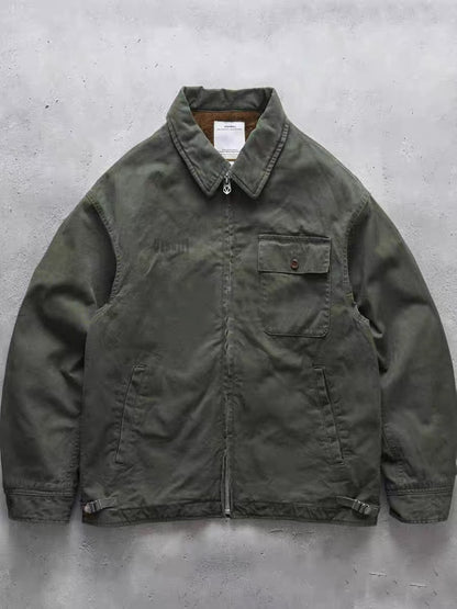 VISVIM FIL 24SS RODNEY washed distressed work jacket cotton coat