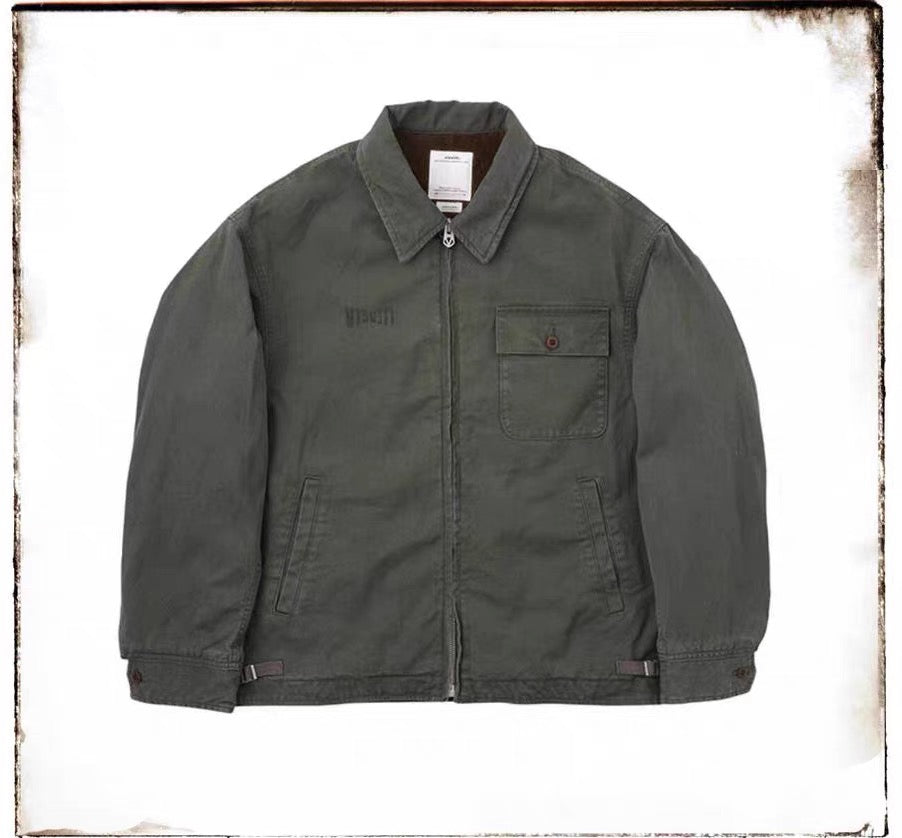 VISVIM FIL 24SS RODNEY washed distressed work jacket cotton coat