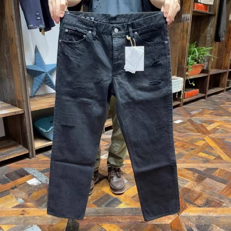 VISVIM FIL ICT 03D27 Selvedge Washed Destroyed Denim Pants