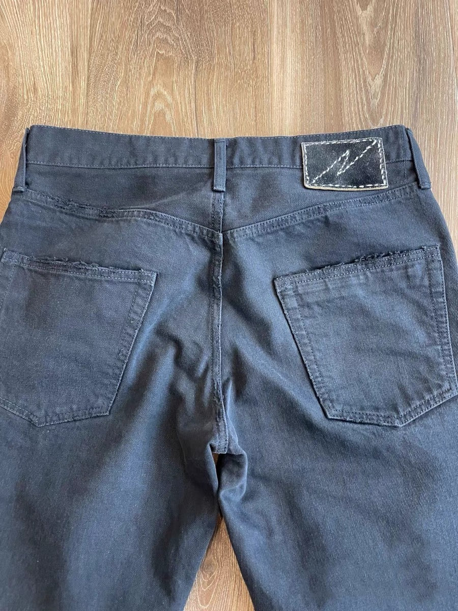 VISVIM FIL ICT 03D27 Selvedge Washed Destroyed Denim Pants