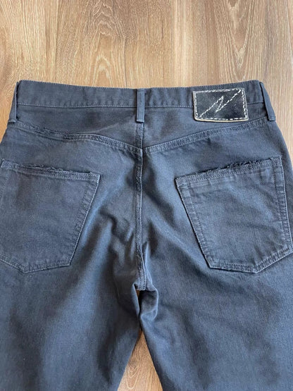 VISVIM FIL ICT 03D27 Selvedge Washed Destroyed Denim Pants
