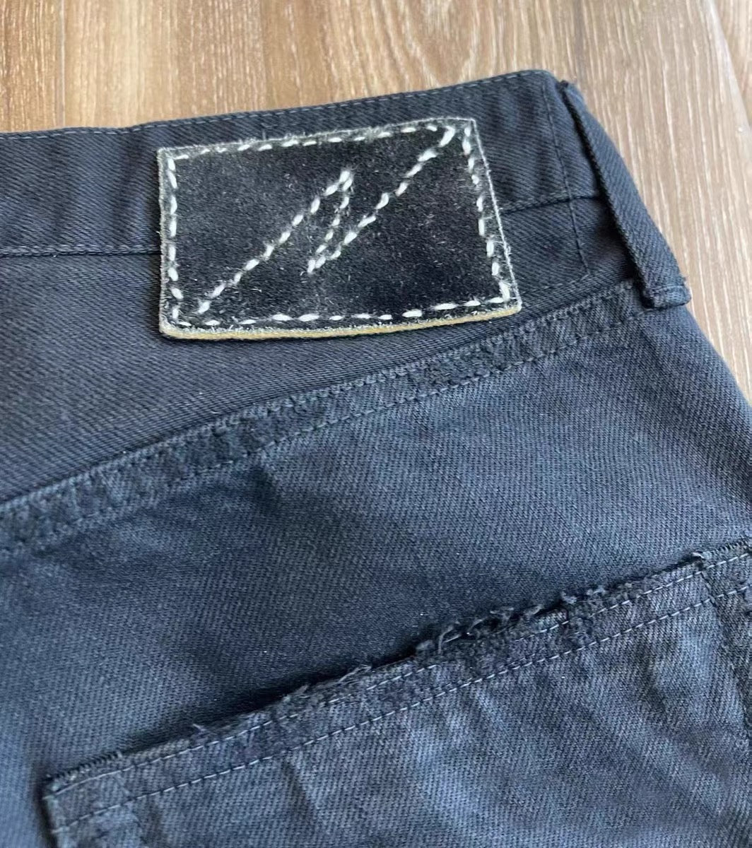 VISVIM FIL ICT 03D27 Selvedge Washed Destroyed Denim Pants