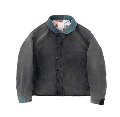VISVIM FIL 23SS PURSER DECK ink-splashed washed distressed deck suit