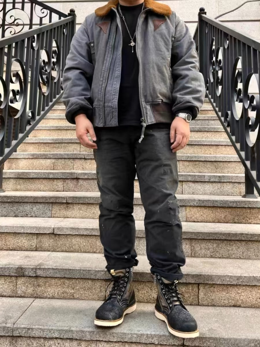 VISVIM FIL MONROE Nakamura heavy washed distressed Monroe jacket