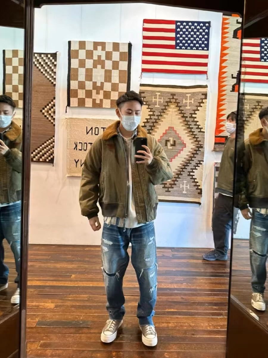 VISVIM FIL MONROE Nakamura heavy washed distressed Monroe jacket