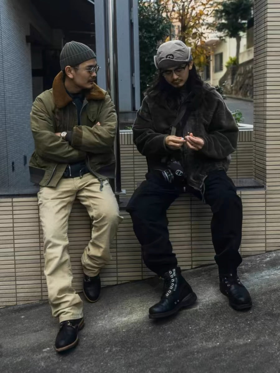 VISVIM FIL MONROE Nakamura heavy washed distressed Monroe jacket