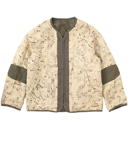 VISVIM KOFU ICT IRIS JKT mud-dyed nylon silk reversible jacket