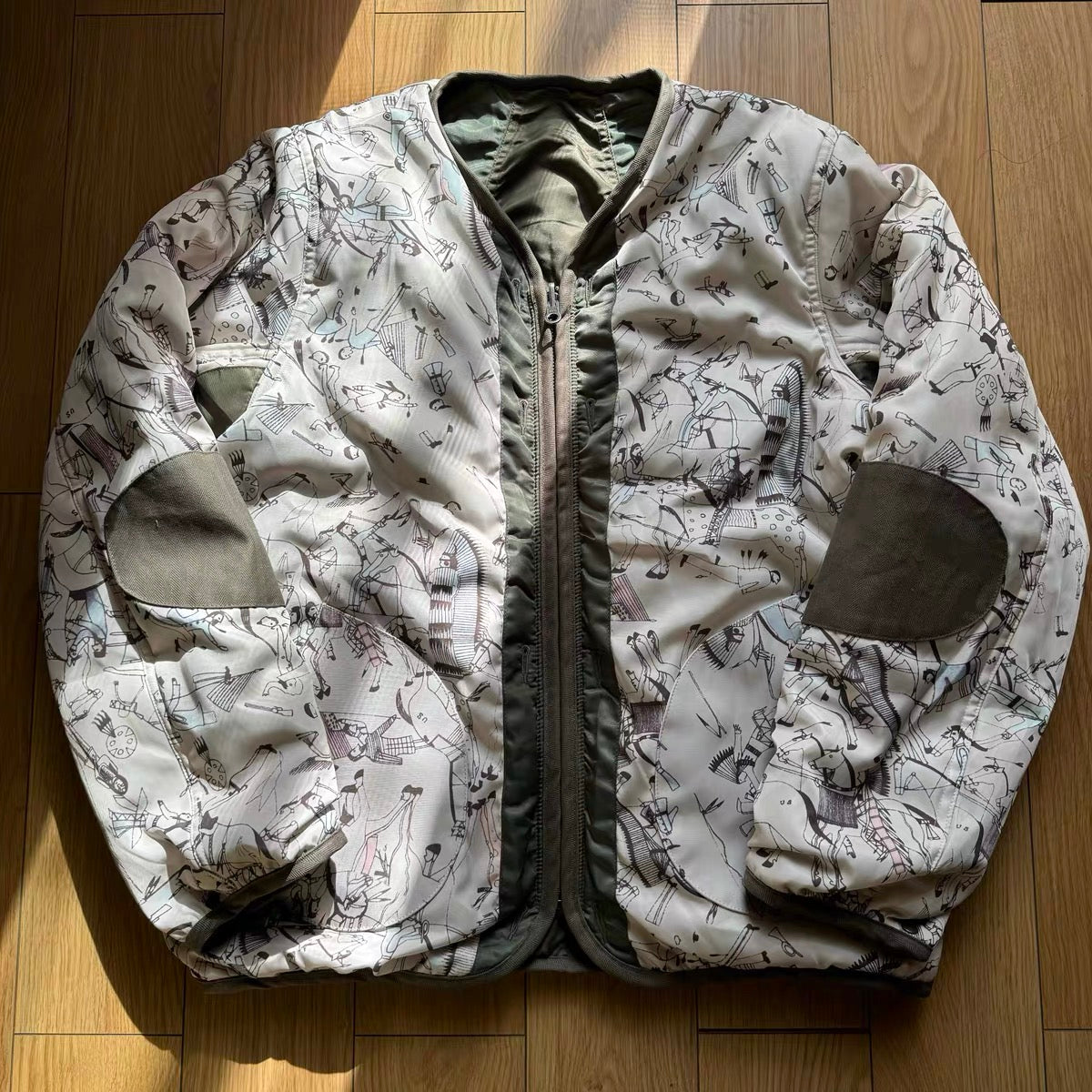 VISVIM KOFU ICT IRIS JKT mud-dyed nylon silk reversible jacket