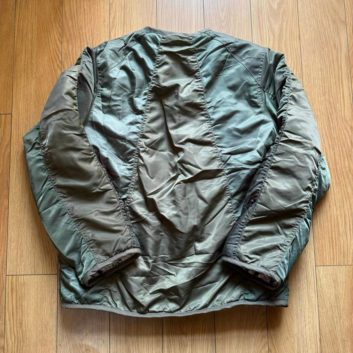 VISVIM KOFU ICT IRIS JKT mud-dyed nylon silk reversible jacket