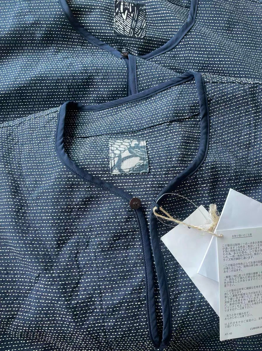 VISVIM ICT TUNIC P.O. Sashiko Kendo Long Sleeve Shirt
