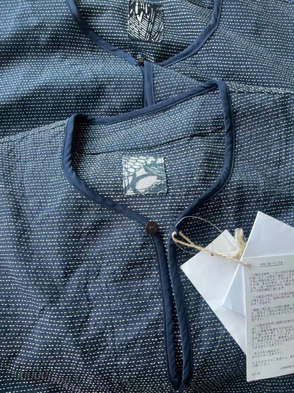 VISVIM ICT TUNIC P.O. Sashiko Kendo Long Sleeve Shirt