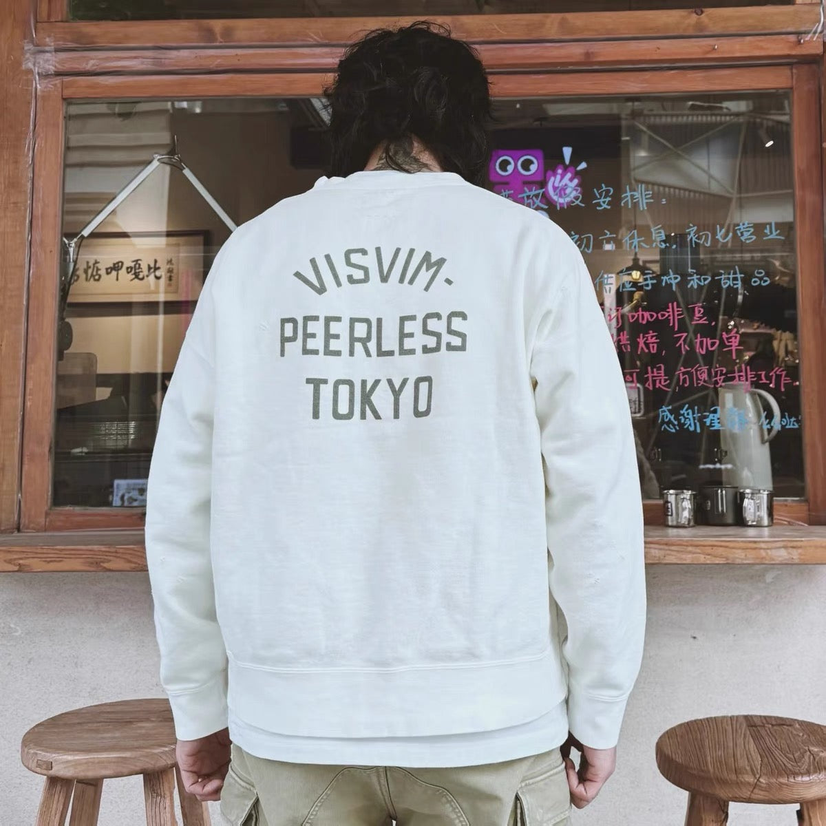 VISVIM 24SS JUMBO SB SWEAT L/S Destroyed pullover brushed sweatshirt