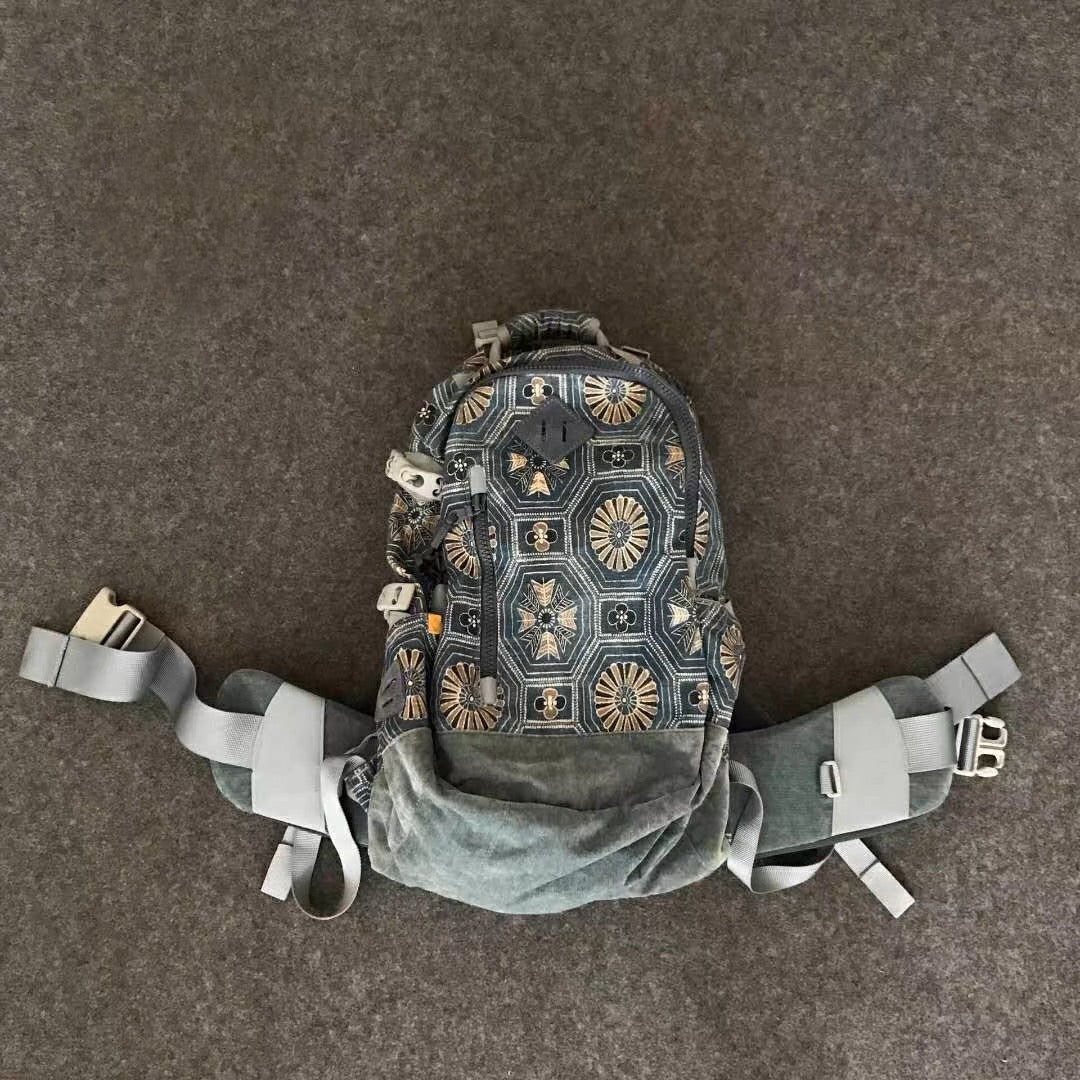 VISVIM FLORAL CANVAS Backpack Ancient Cloth Flower Bag Backpack