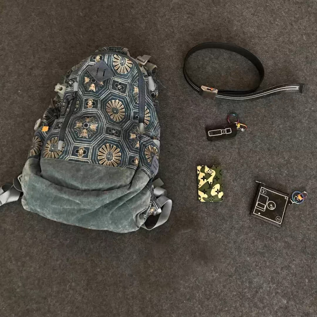 VISVIM FLORAL CANVAS Backpack Ancient Cloth Flower Bag Backpack
