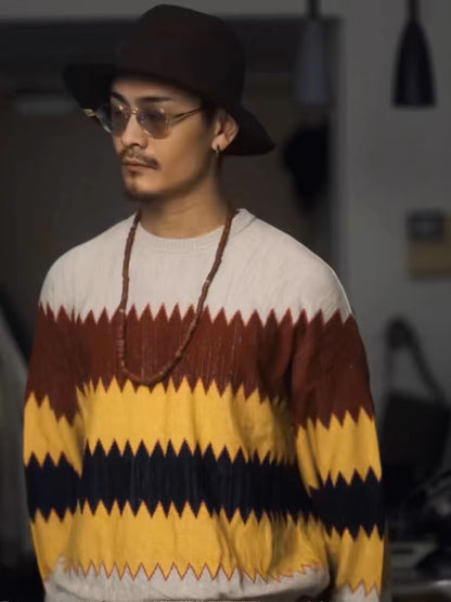 VISVIM FIL AMPLUS KNIT F.I.L limited wool blend knitted round neck wool