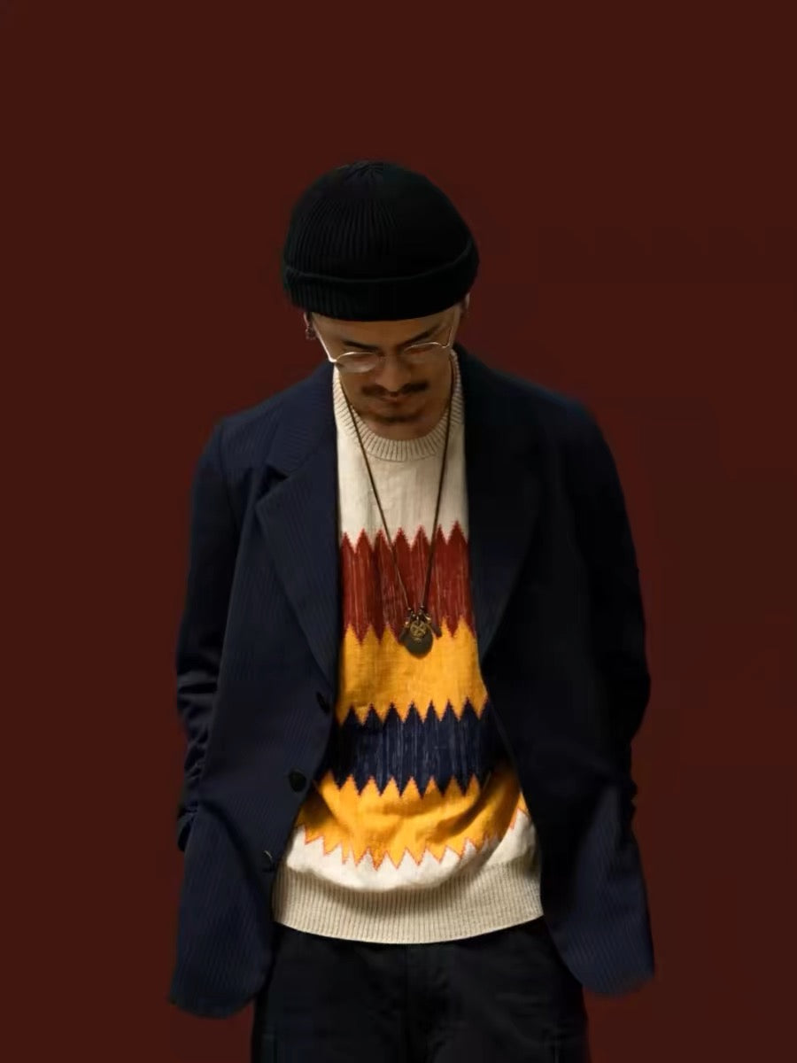 VISVIM FIL AMPLUS KNIT F.I.L limited wool blend knitted round neck wool