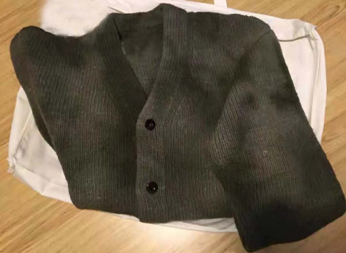 VISVIM FIL SELMER LONG CARDIGAN tie-dyed wool cardigan