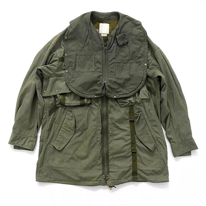 VISVIM FIL PARATROOPER COAT washed mud-dyed paratrooper coat