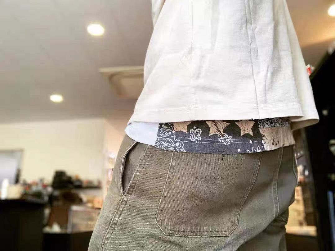 VISVIM FIL ICT STARS JUMBOTEE Nakamura flag star short-sleeved cotton T-shirt