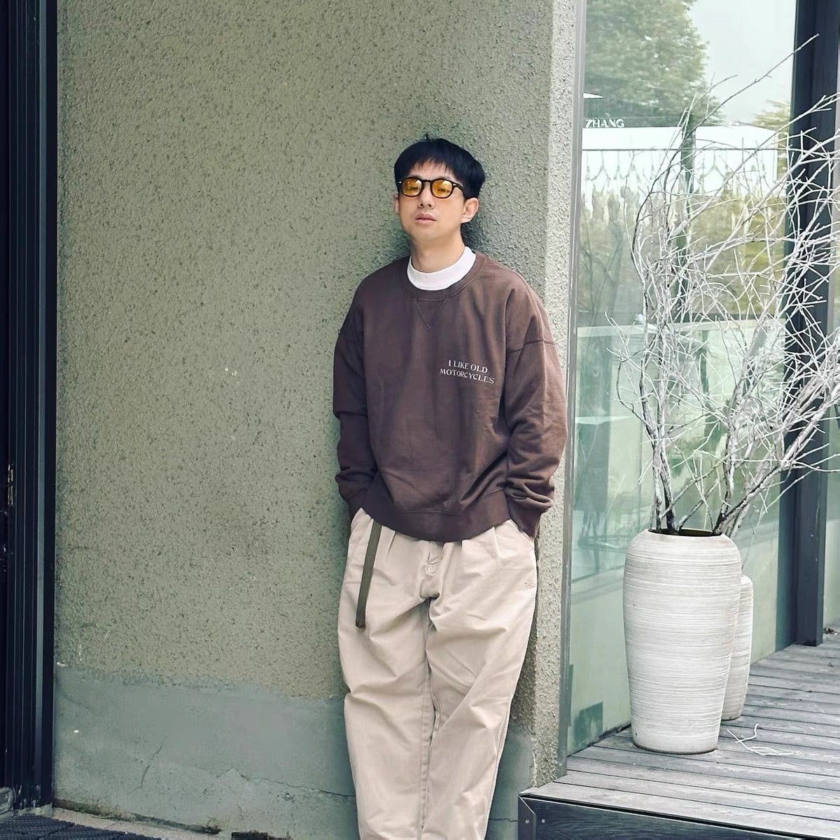 VISVIM ICT JUMBO SB SWEAT ND brushed mud-dyed sweatshirt