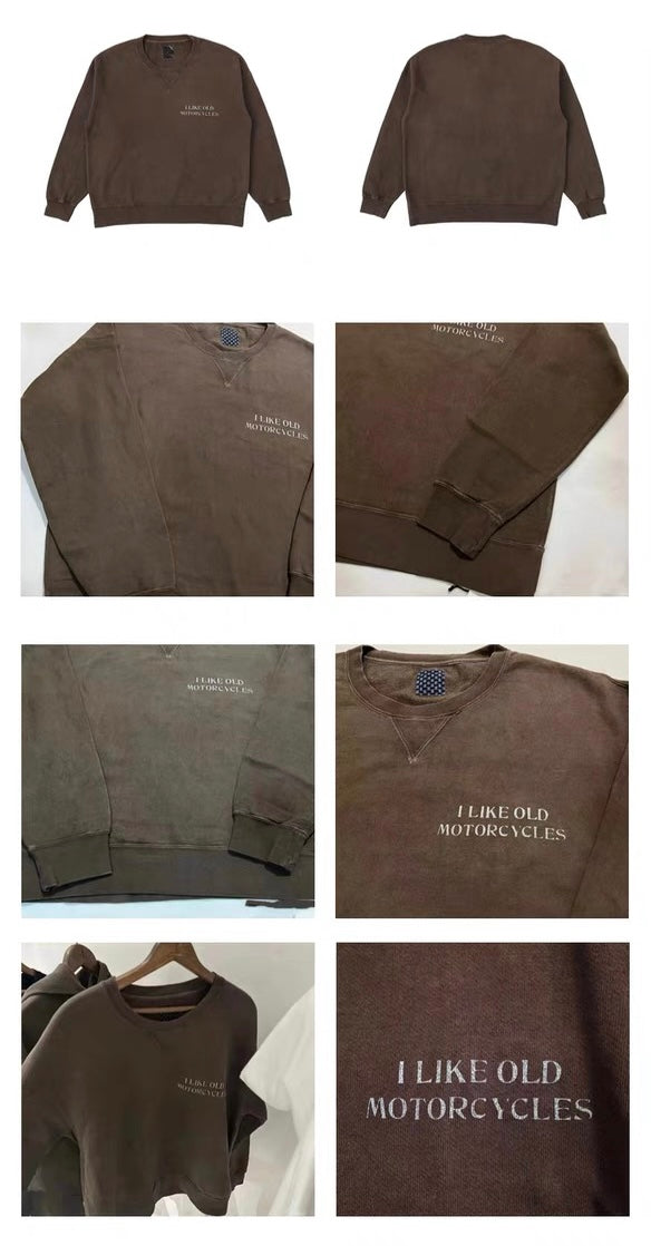 VISVIM ICT JUMBO SB SWEAT ND brushed mud-dyed sweatshirt