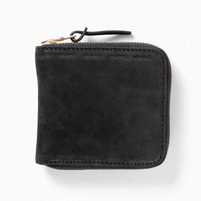 VISVIM SUEDE BI-FOLD Japanese retro sheepskin coin purse card holder