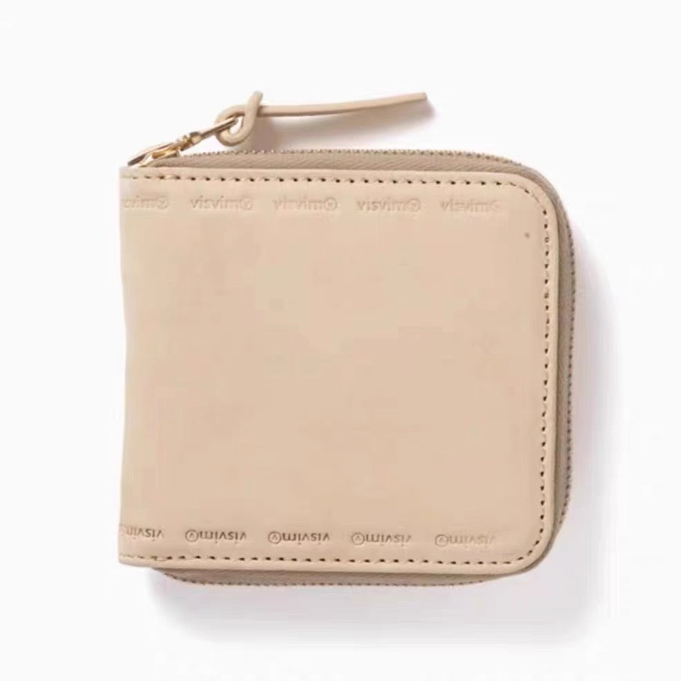 VISVIM SUEDE BI-FOLD Japanese retro sheepskin coin purse card holder