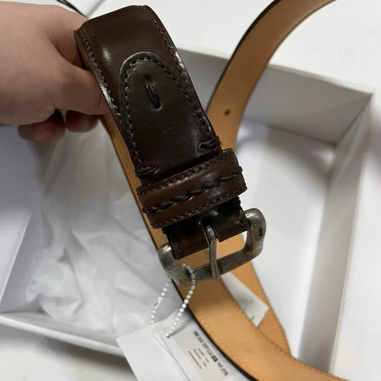 VISVIM CORDOVAN BELT 35MM Cordovan leather belt Japanese style
