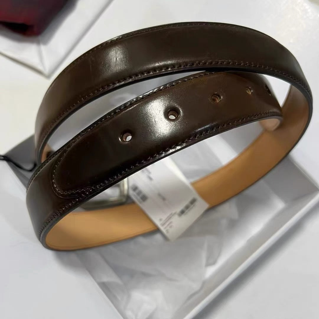 VISVIM CORDOVAN BELT 35MM コードバンレザーベルト 和風
