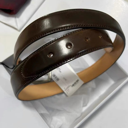VISVIM CORDOVAN BELT 35MM コードバンレザーベルト 和風