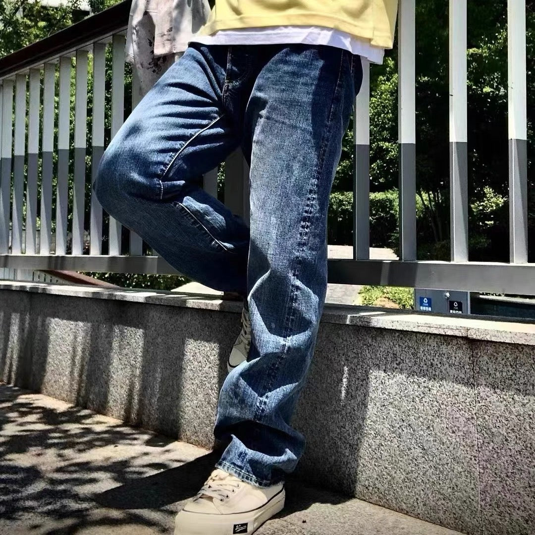 VISVIM SOCIAL SCULPTURE 01DRY-21 straight mid-high waist distressed jeans